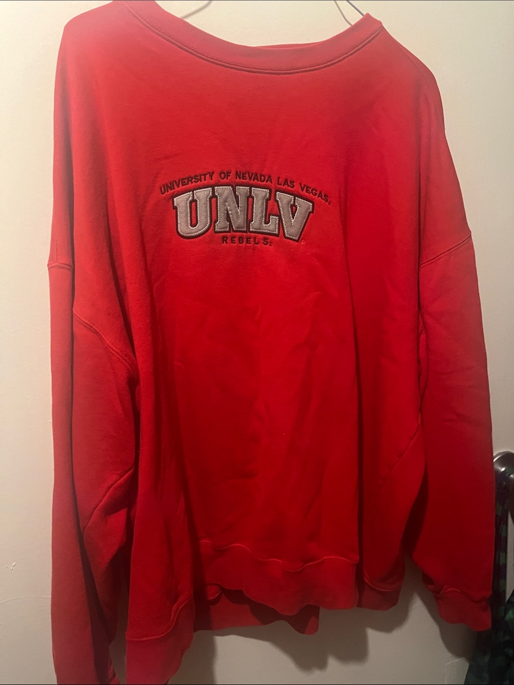 Jansport Red UNLV Embroidered Crewneck Sweatshirt